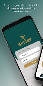 App Grupo Sinsef — tela 1